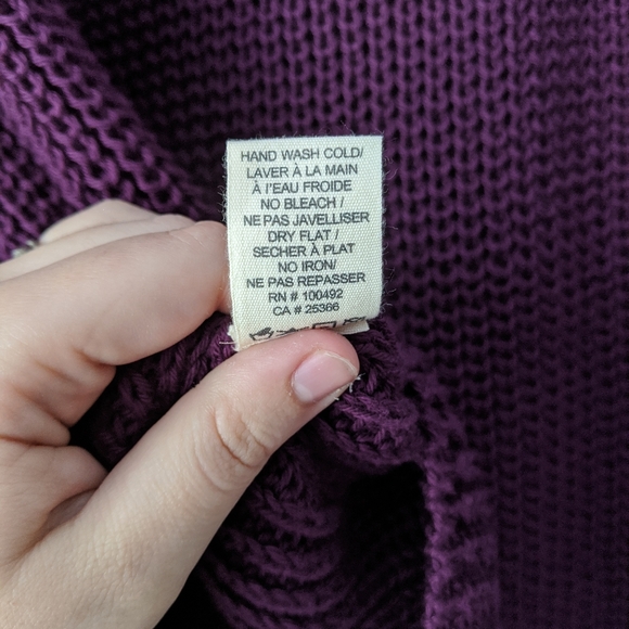 Pure Hand Knit Chunky Lace Up Oversized Sweater - Picture 6 of 7